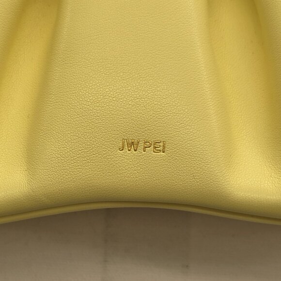 JW Pei Womens Gabi Ruched Hobo Top Handle Small Shoulder Bag Butter Yellow - Picture 2 of 10